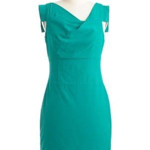 Modcloth Perfect Aqua-tion Structured Collar Dress